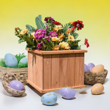 Load image into Gallery viewer, 15-inch Latte Wooden Planter
