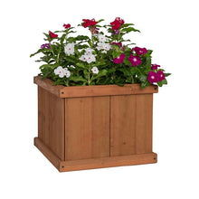 Load image into Gallery viewer, 15-inch Latte Wooden Planter
