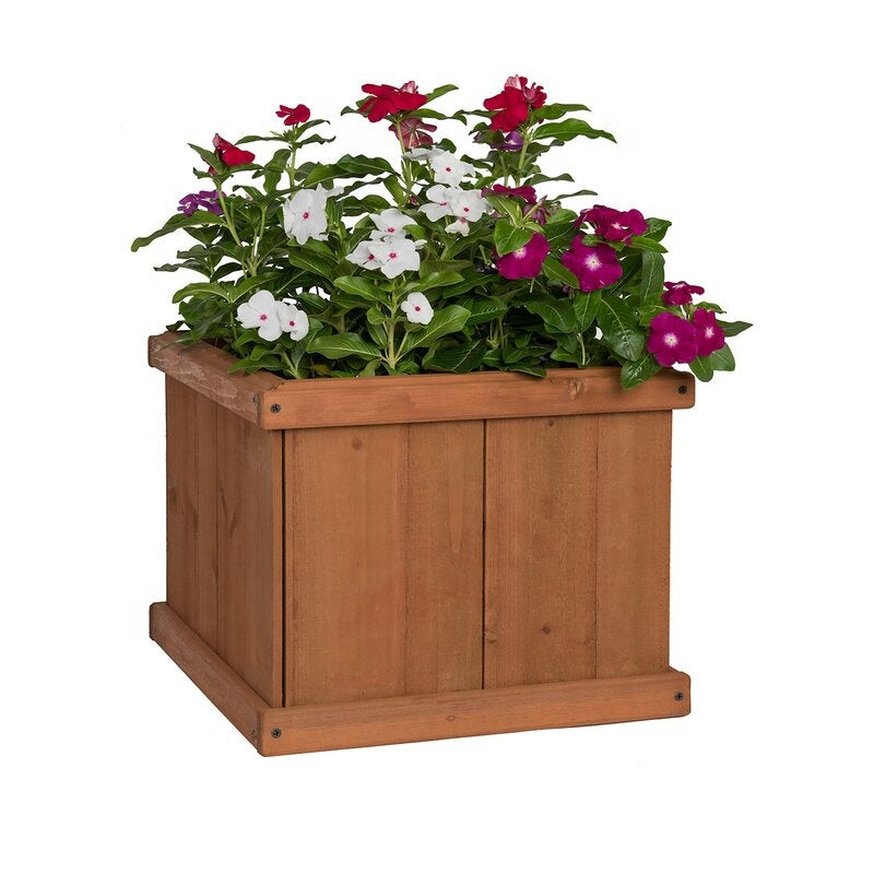 15-inch Latte Wooden Planter – WAPPACK